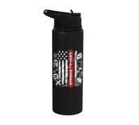 MailMan PostMan Post Office Worker Patriotic Postal Worker Stainless Steel Insulated Water Bottle
