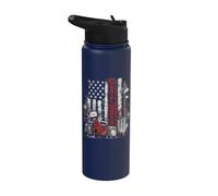 MailMan PostMan Post Office Worker Patriotic Postal Worker Stainless Steel Insulated Water Bottle