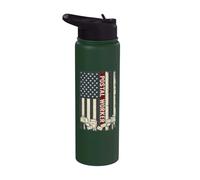 MailMan PostMan Post Office Worker Patriotic Postal Worker Stainless Steel Insulated Water Bottle