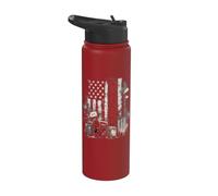 MailMan PostMan Post Office Worker Patriotic Postal Worker Stainless Steel Insulated Water Bottle