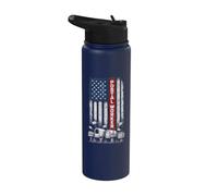 MailMan PostMan Post Office Worker Patriotic Postal Worker Stainless Steel Insulated Water Bottle