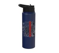 MailMan PostMan Post Office Worker Patriotic Postal Worker Stainless Steel Insulated Water Bottle