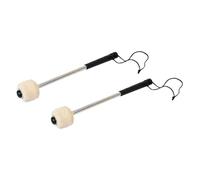 Mails de percussion - Manche en acier inoxydable 1 paire | Baguettes de grande caisse pour débutants professionnels - Student de musique concert performance Repetition pratique accessoire Instrum
