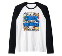 Mailwoman Postwoman Postman Work At Post Office Crazy Maglia con Maniche Raglan