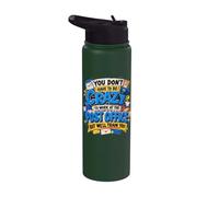Mailwoman Postwoman Postman Work At Post Office Crazy Stainless Steel Insulated Water Bottle