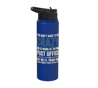 Mailwoman Postwoman Postman Work At Post Office Crazy Stainless Steel Insulated Water Bottle