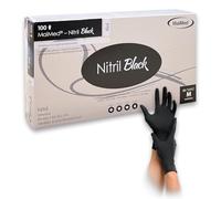 Maimed Nitril Black guanti monouso 100 pezzi M - guanti in nitrile neri senza polvere - taglie XS, S, M, L, XL - guanti usa e getta, guanti cucina, guanti meccanico, guanti lavapiatti, guanti medico
