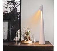 Maimeili Lampada da Tavolo LED Touch Metallo Ricaricabile a Batteria Portatile Regolabile in Luminosità Design Semplice per Ristorante Cena da Coppia Camera da Letto Bar KTV Picnic all'Aperto