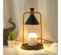 Maimeili Lampada scaldacandele con timer e dimmerabile, ideale per donne, mamme, nuova casa, cucina e ufficio, luce decorativa per candele in barattolo con 2 lampadine (candele non incluse)