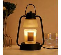 Maimeili Lampada scaldacandele con timer e dimmerabile, ideale per donne, mamme, nuova casa, cucina e ufficio, luce decorativa per candele in barattolo con 2 lampadine (candele non incluse)