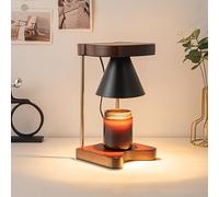 Maimeili Lampada scaldacandele con timer e dimmerabile, ideale per donne, mamme, nuova casa, cucina e ufficio, luce decorativa per candele in barattolo con 2 lampadine (candele non incluse)