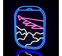 Maimeili Segnali al neon a LED carino Dinosauro Duck Penguin Neon Segno Acrilico LED Luci con Catena Hanging Light Up Segno per Decorazione Della Parete Decorazioni Camera da letto Home Party Holiday