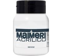 Maimeri Acrilico Colori acrilici Platinum White 017 500 ml 1 pz