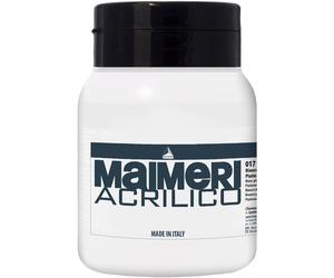 Maimeri Acrilico Colori acrilici Platinum White 017 500 ml 1 pz