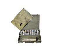 Cassetta Legno 10 Tubi Acrilico Polycolor 20ml + Accessori | Maimeri