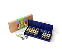 Maimeri Scatola in Plastica Con 12 Tubi da 20ml Colori a Tempera Extrafini