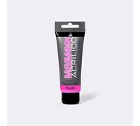 Maimeri- Unidad 200 ml Acrilico Rosa Fluorescente Tubo 200Ml, Multicolore, C-M0924215