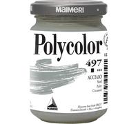Maimeri POLYCOLOR 140 ml, Feine Vinylfarbe, Farbton Stahl