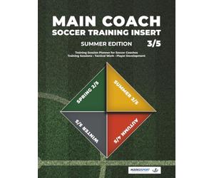 MAIN COACH: Soccer Training Insert - Summer Edition (3/5): Quarterly Training Session Planner for Soccer Coaches