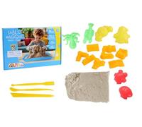 MAIN D'ARTISTE - Kit Magico per Modellare la Sabbia con 19 Pezzi - Set Creativo - 030915-450 g - Giocattolo per Bambini - Modellazione - attività Artigianali - Compleanno - Regalo - dai 3 Anni in su