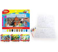 MAIN D'ARTISTE Pittura acrilica 10 Benne + 1 pennello-030041-Kit completo-40,8 cm-a Partire da 8 Anni, 030041