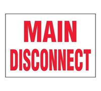 Main Disconnect - Etichette di avvertimento di tensione Segnali di sicurezza e conformità/Segnali di sicurezza conformi OSHA e ANSI/Segnali di sicurezza elettrici, segni di flash ad arco e segnali di