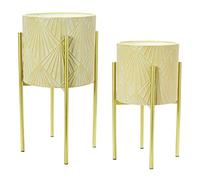 Main + Mesa Fioriere con supporto, metallo, sabbia/oro