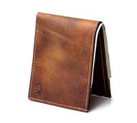 Main Street Forge Portafoglio in pelle bifold da uomo | Made in USA | Portafogli bifold da uomo | Realizzato in America, Tabacco Snakebite Marrone, 7 Slot Bifold, classico