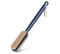 MainBasics Scrubber per la doccia Spazzola per il corpo da bagno a doppia faccia per doccia Spazzola per il corpo con manico lungo con setole morbide e rigide per la spazzolatura asciutta e