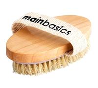 MainBasics Spazzola spazzolante asciutta del corpo che esfolia l'impianto di lavaggio del corpo per il drenaggio linfatico, cellulite, pelle secca