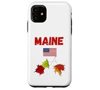 Maine autunno amante souvenir autunno fogliame New England viaggio Custodia per iPhone 11
