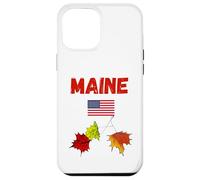 Maine autunno amante souvenir autunno fogliame New England viaggio Custodia per iPhone 12 Pro Max