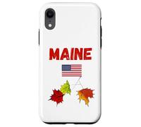 Maine autunno amante souvenir autunno fogliame New England viaggio Custodia per iPhone XR