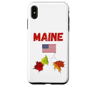 Maine autunno amante souvenir autunno fogliame New England viaggio Custodia per iPhone XS Max