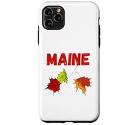 Maine Autunno artistico Foglie autunnali New England souvenir Custodia per iPhone 11 Pro Max