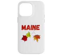 Maine Autunno artistico Foglie autunnali New England souvenir Custodia per iPhone 14 Pro Max
