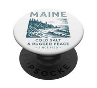 Maine Cold Salt Rugged Peace Dal 1820 PopSockets PopGrip Adesivo