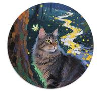 Maine Coon 1000 Teile Puzzle Für Erwachsene Familien-Challenge Stressabbau-Puzzle Gedächtnis Trainieren Für Die Ganze Familie, Geschenke Für Frauen & Männer 1000pcs (67.5x67.5cm)