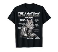 Maine Coon Anatomia T | Abito da Proprietario Coony Maglietta