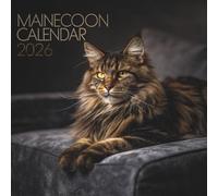Maine Coon Calendar 2026 Calm Cats & Cozy Days: Relaxing Vibes & Furry Companions - Gift for Organizing & Planning
