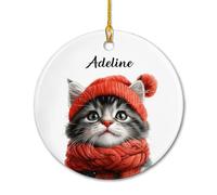 Maine Coon Cat Decorazioni Natalizie Da Appendere Decorativo Decorazione Natalizia Simpatico Natalizio Da Appendere Per Auto Interno Scrivania Festa