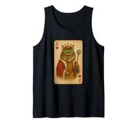 Maine Coon Cat Disco Ace Hearts Cool gioco carta King Queen Canotta