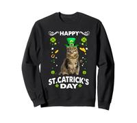 Maine Coon Cat Happy St Catricks Day Funny St Patricks Day Felpa