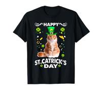 Maine Coon Cat Happy St Catricks Day St Patricks Day Cats Maglietta