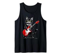 Maine Coon Cat Vintage Che Suona Chitarra Gust gpitten Canotta