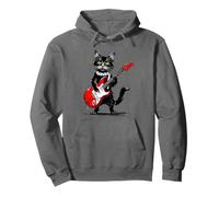 Maine Coon Cat Vintage Che Suona Chitarra Gust gpitten Felpa con Cappuccio