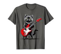 Maine Coon Cat Vintage Che Suona Chitarra Gust gpitten Maglietta