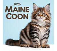 Maine Coon Cats calendar 2026 12 monthly: Majestic and Fluffy Maine Coons in Stunning Portraits