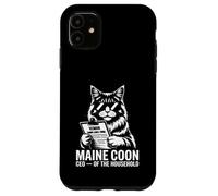 Maine Coon CEO della conformità umana domestica Custodia per iPhone 11