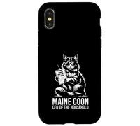 Maine Coon CEO della conformità umana domestica Custodia per iPhone X/XS